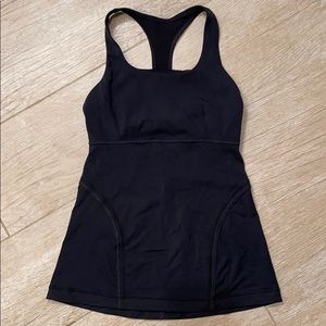 LULULEMON BLACK RACEBACK TANK
